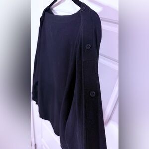Chic Black Button-Detail Top